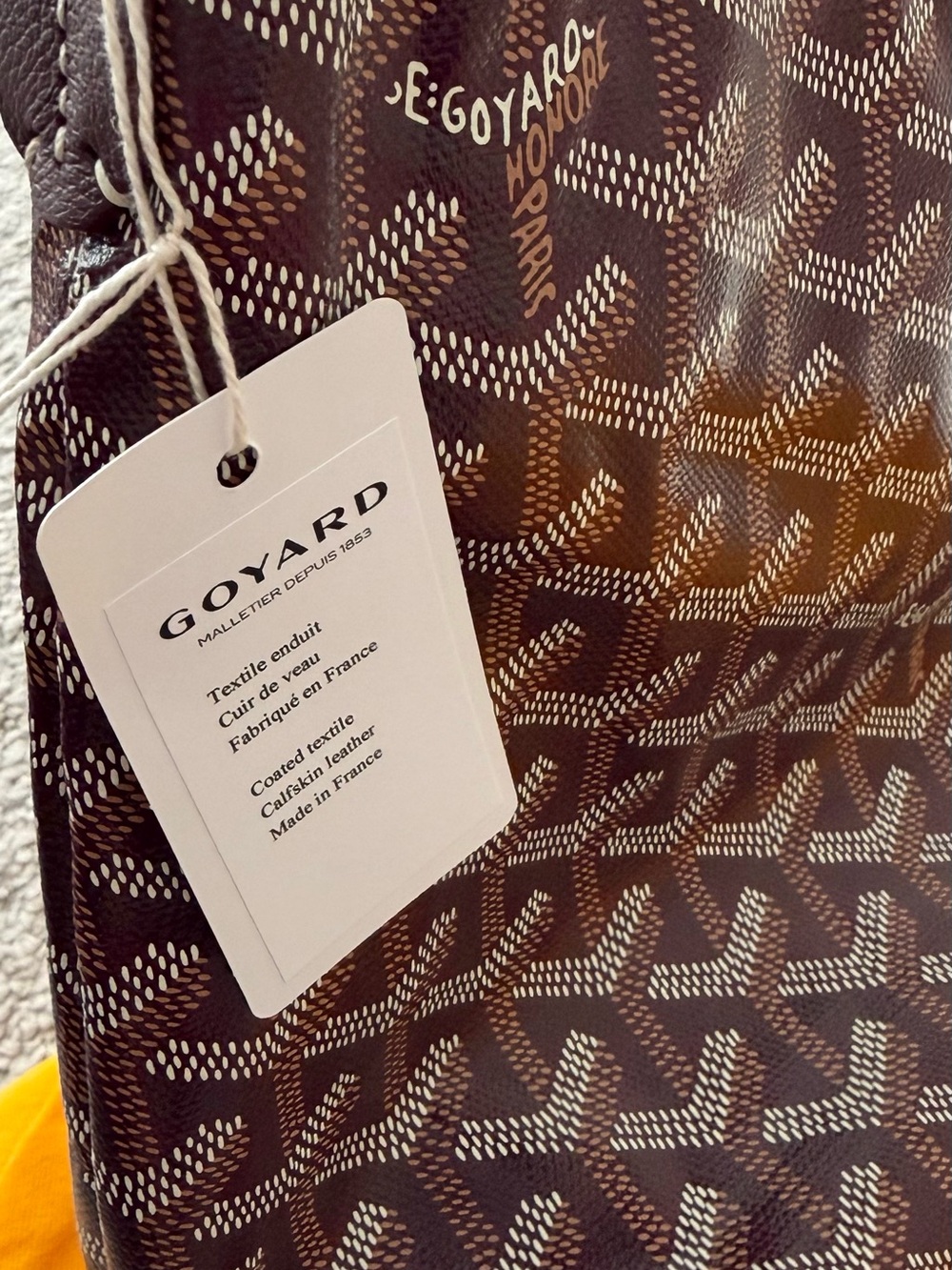 Goyard Mini Boheme Hobo Burgundy Authentic NWT - Picture 13 of 16